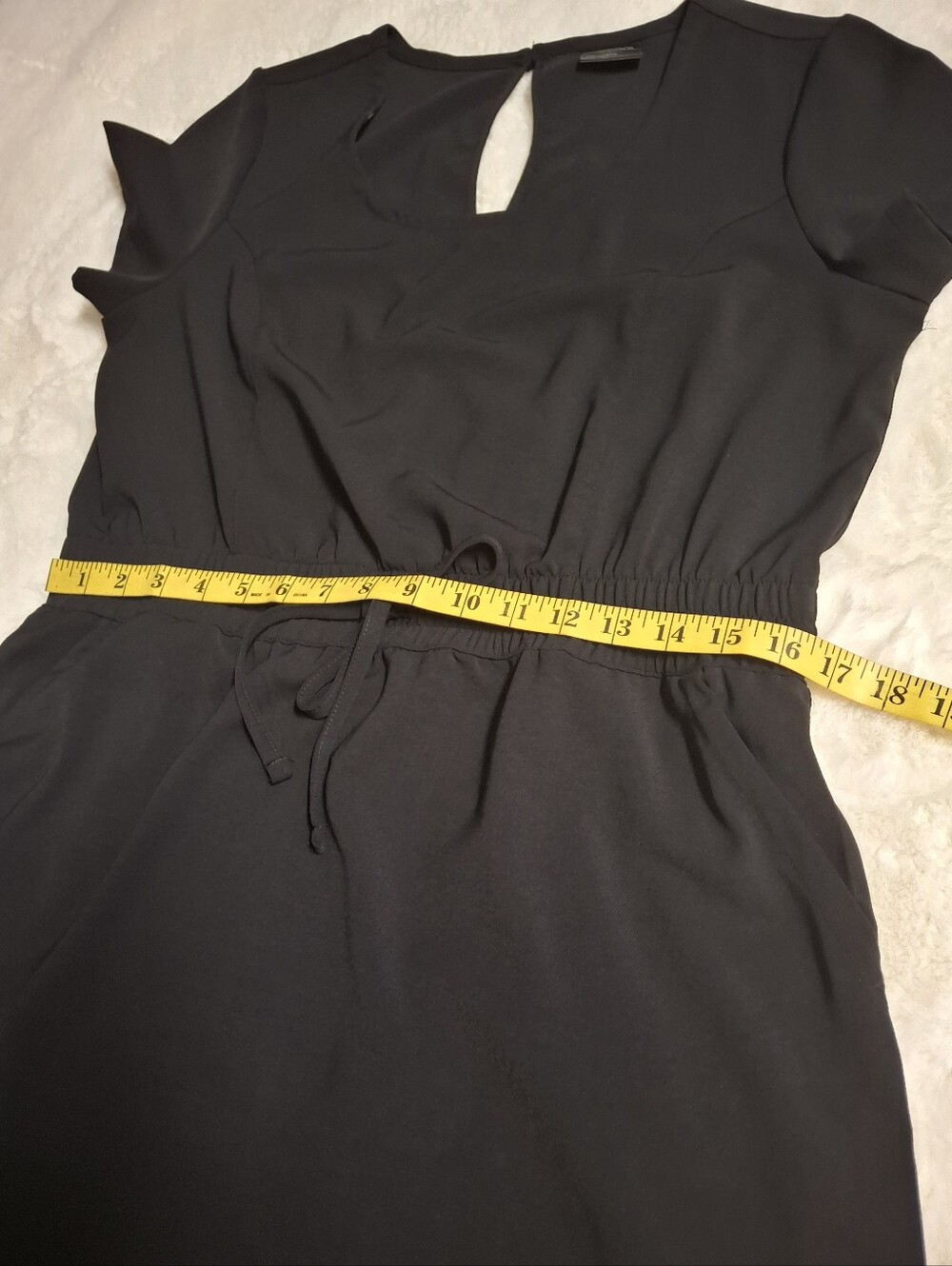 32 Degrees Soft Twill Black Drawstring Waist Dress Women Size Medium - Picture 12 of 16